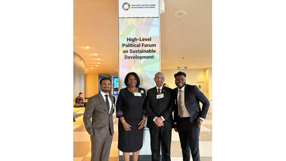 Brac University vice chancellor speaks at the UN, showcasing student leadership in achieving the UN Sustainable Development Goals (SDGs) through the Millennium Fellowship.